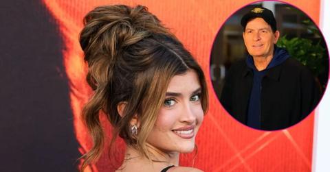 Split photo of Sami Sheen & Charlie Sheen