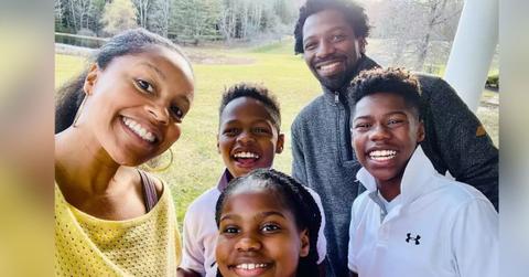 Photo of Sheinelle Jones and Uche Ojeh with their kids