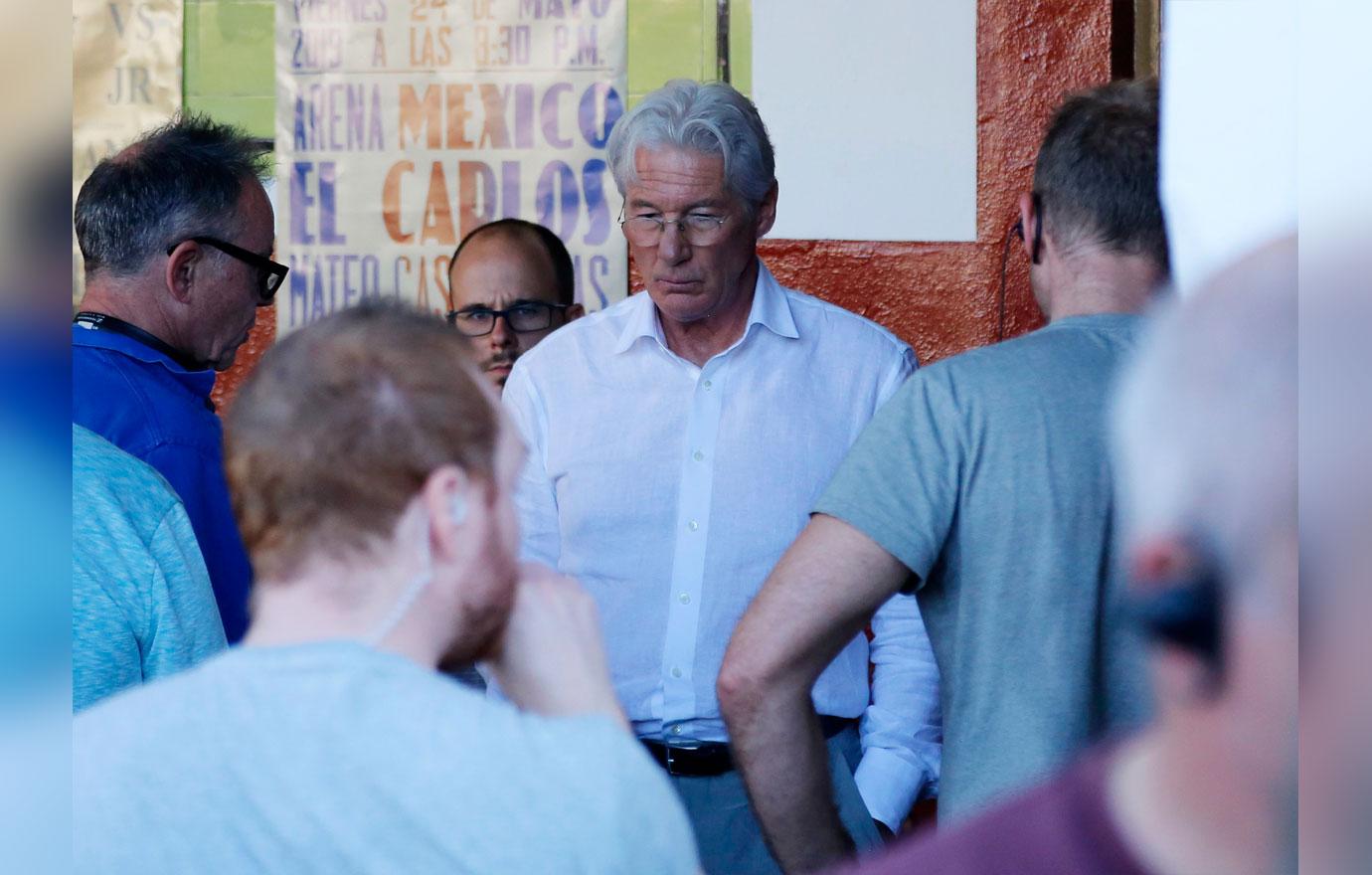 Richard Gere On The Set Filming of &#8216;MotherFatherSon&#8217;, the BBC New Series