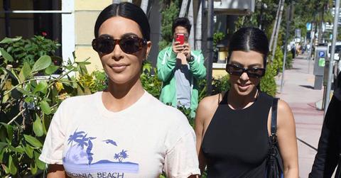 Kim & Kourtney Kardashian Out & About In Miami