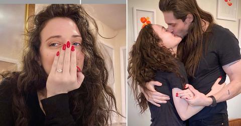kat dennings engaged andrew w k announcement photo