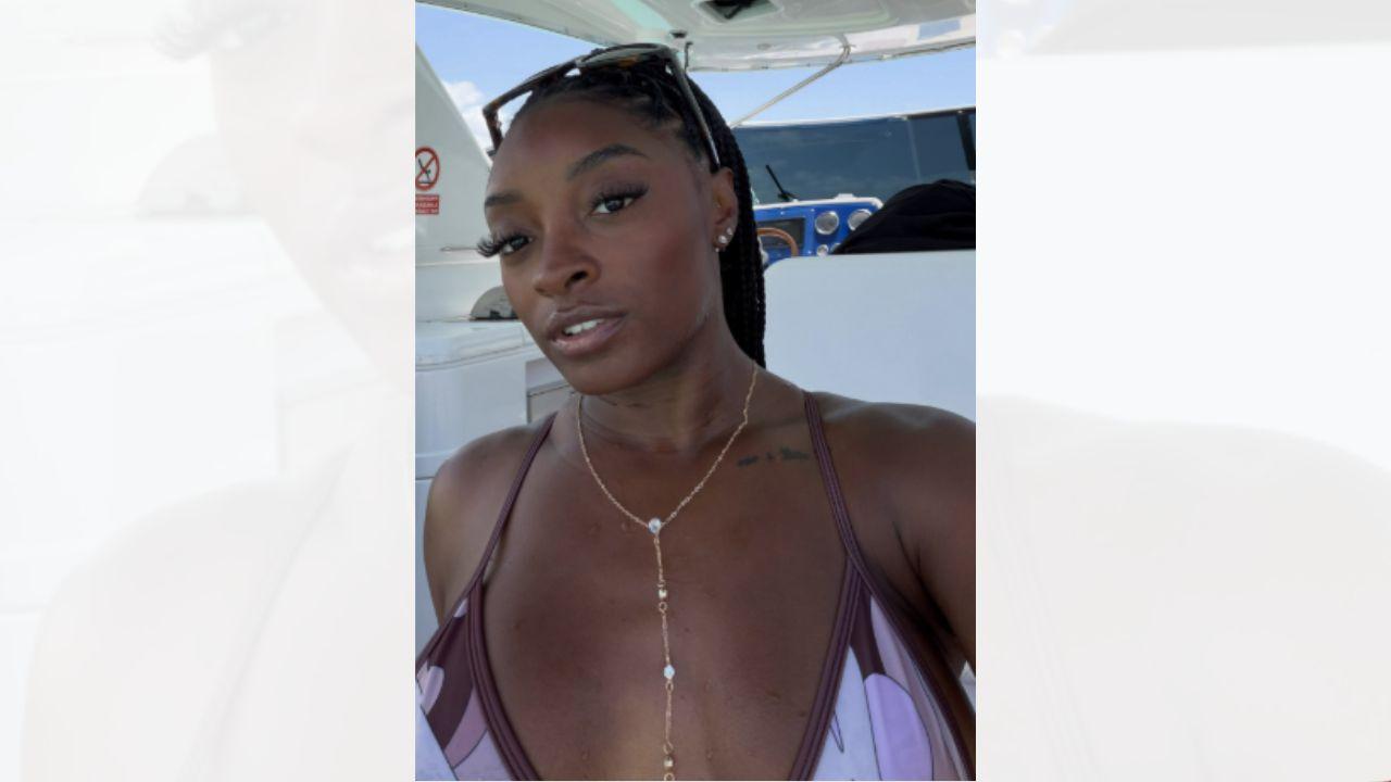 Image of Simone Biles shared she was going in for a procedure following her health scare. 