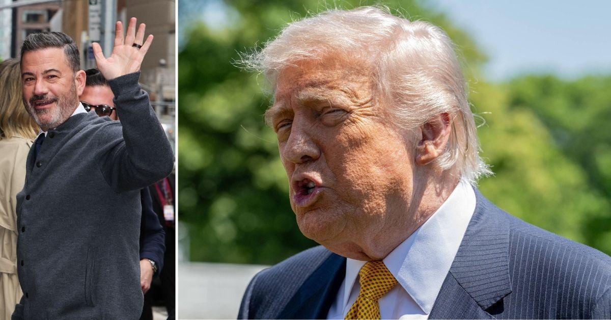 split of Jimmy Kimmel, Donald Trump. 