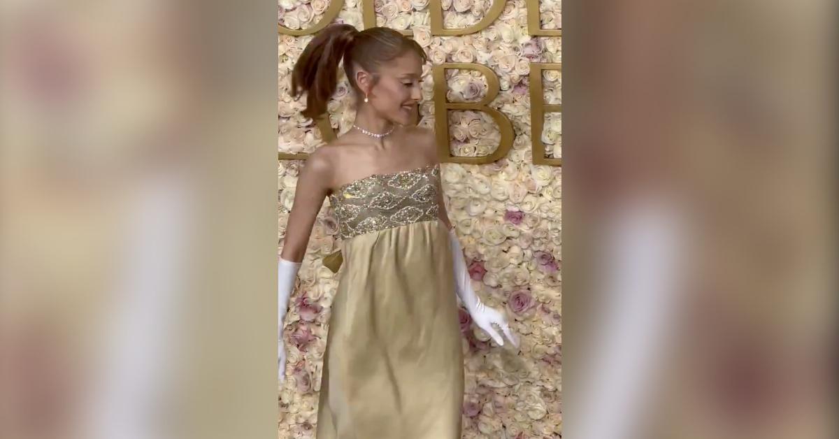 ariana grande audrey hepburn  golden globe awards style photos