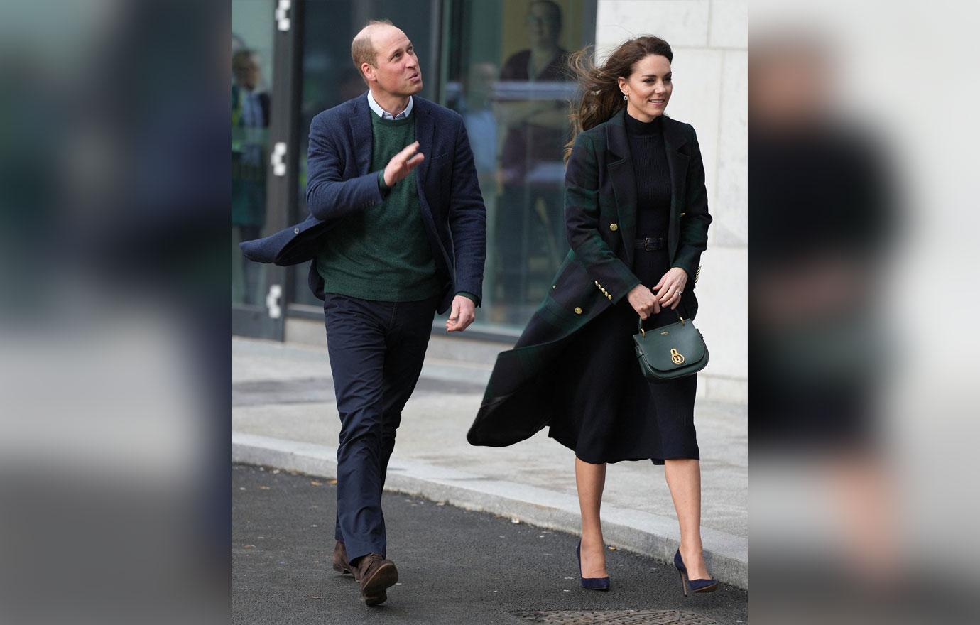 prince william ignores question about prince harrys hurtful memoir during first outing with kate middleton pics