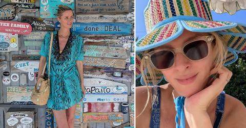 Two photos of Nicky Hilton.