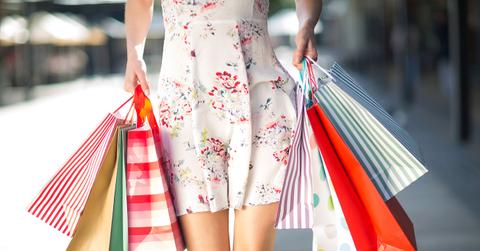 Woman on Shopping Spree