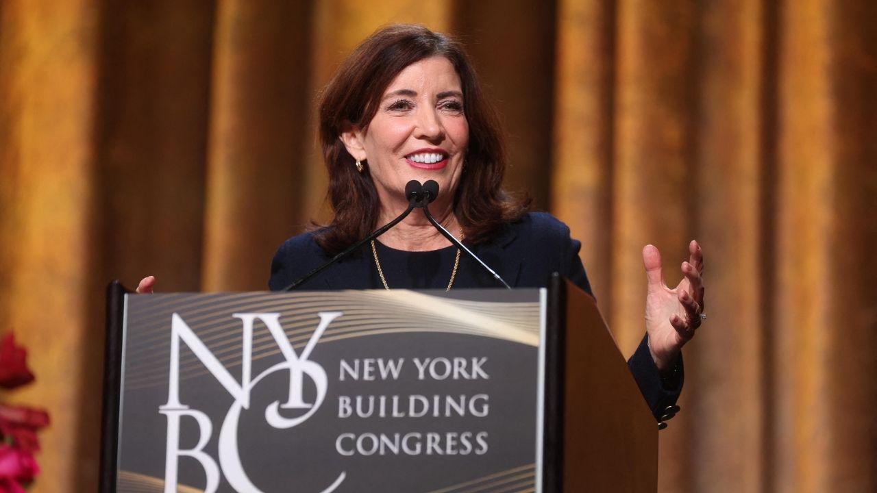 Image of Kathy Hochul shared her perspective of what a 'feminist' really is.