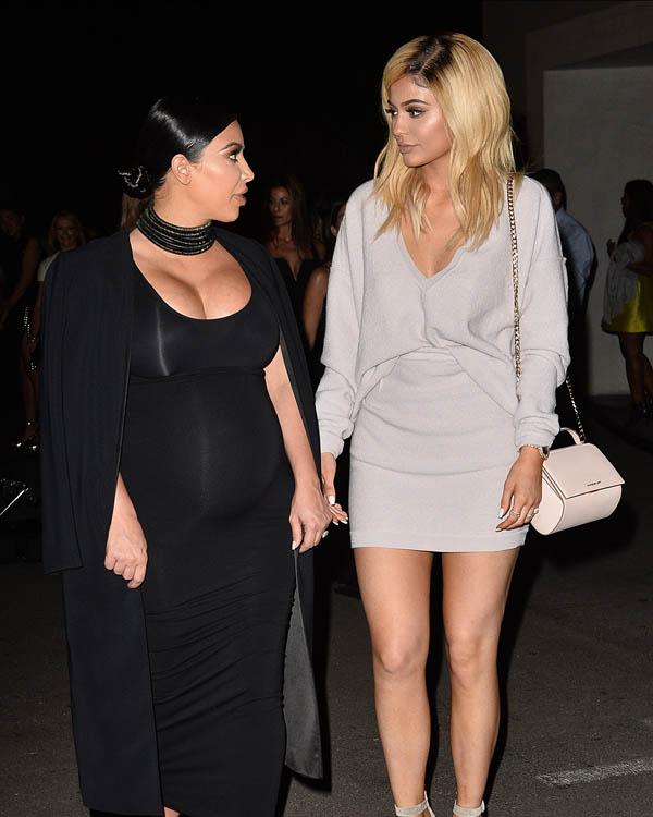 Kim Kardashian and Kylie Jenner Talk Outside of a Party at Yasebel