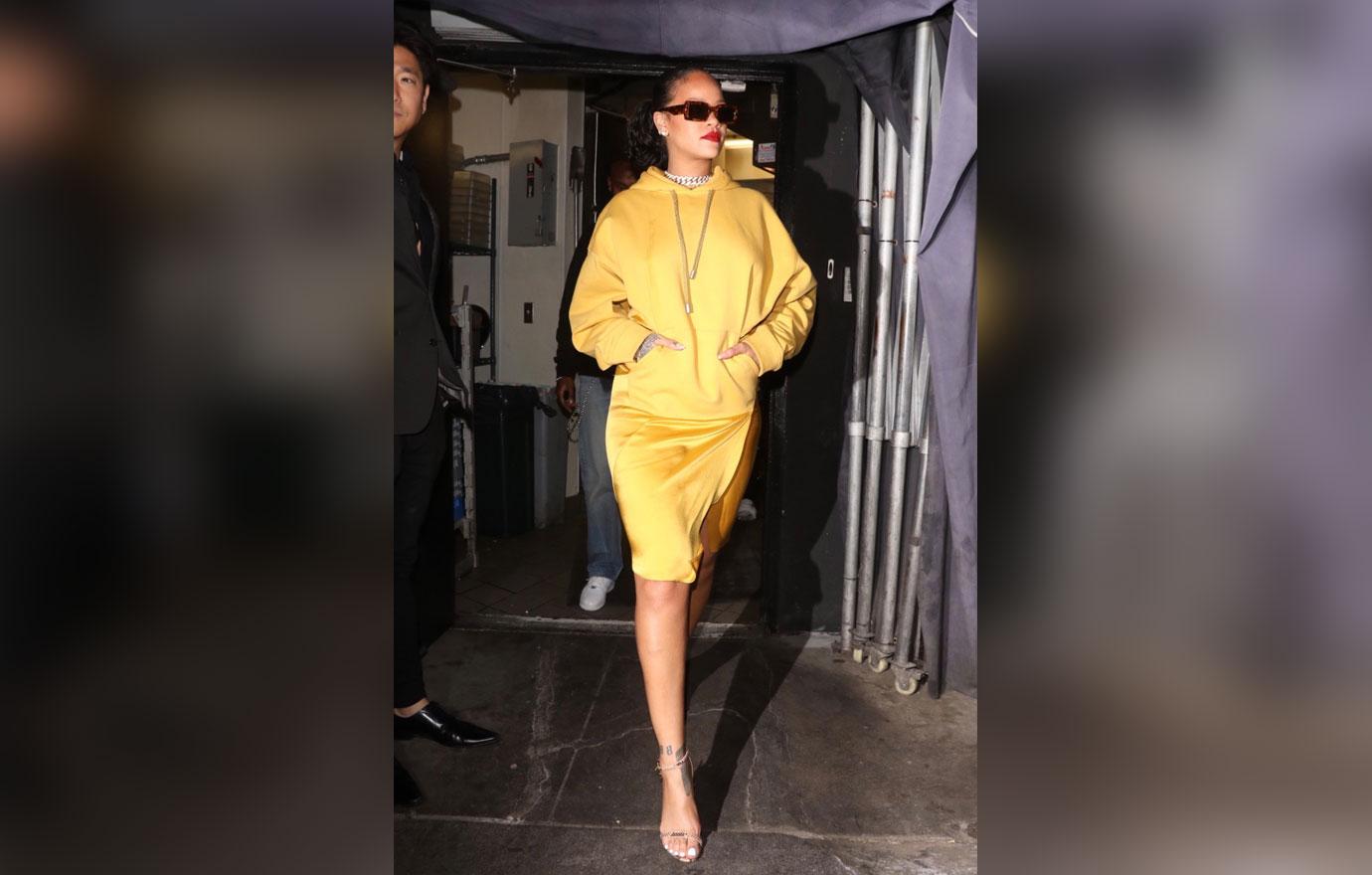 Rihanna steps out with a fashionable look for a late-night dinner date with  boyfriend ASAP Rocky