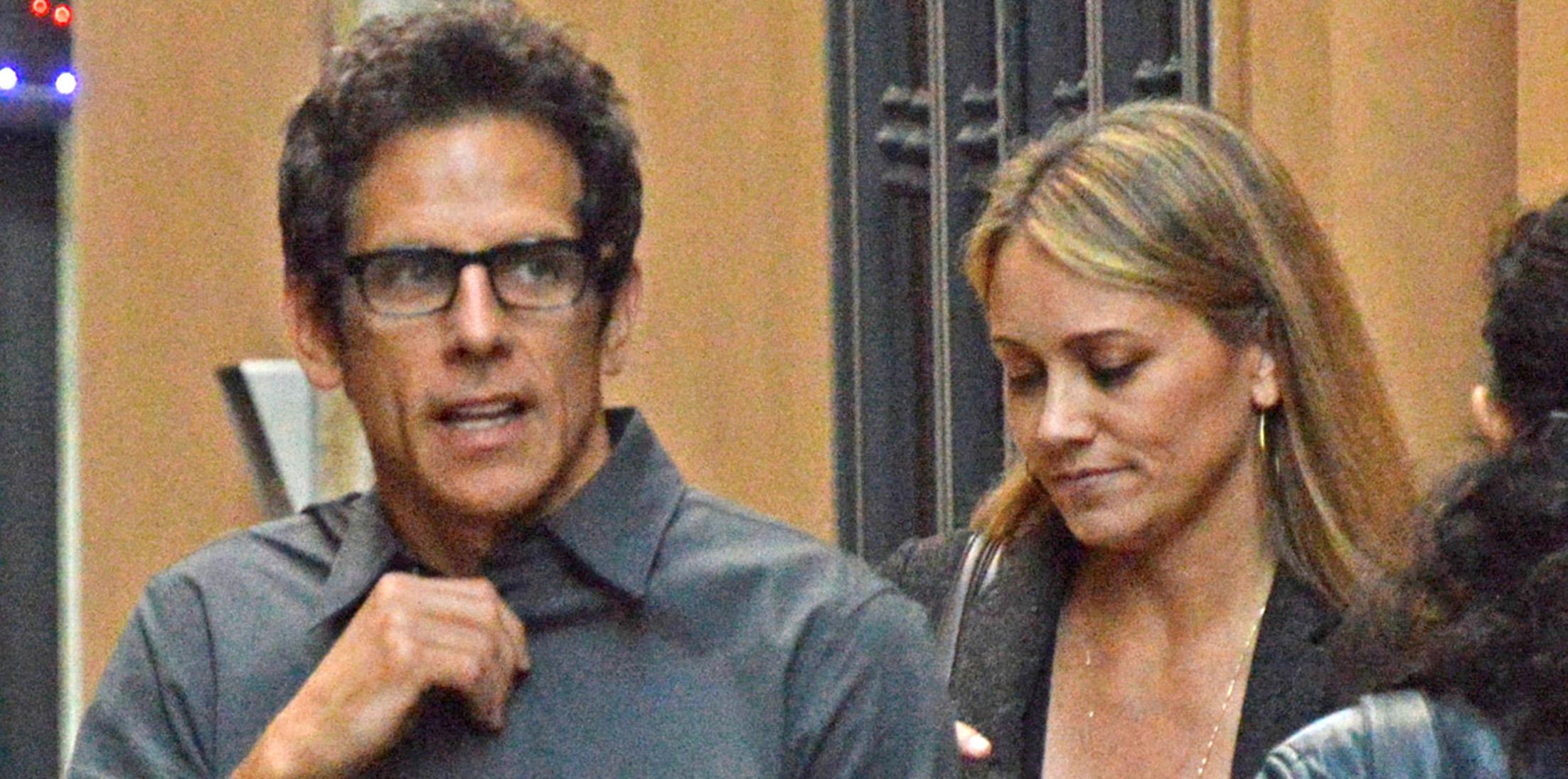 Ben Stiller and Christine Taylor out enjoying the sights in Rome **USA ONLY**