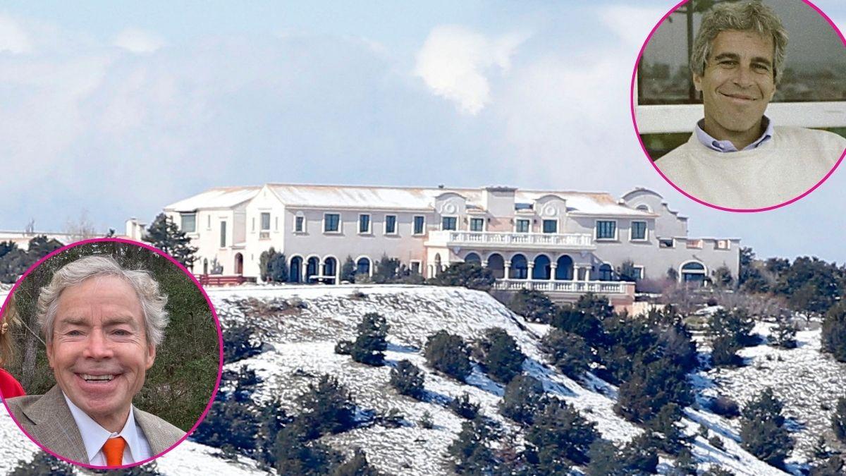 composite photo of zorro ranch, jeffrey epstein and don huffines