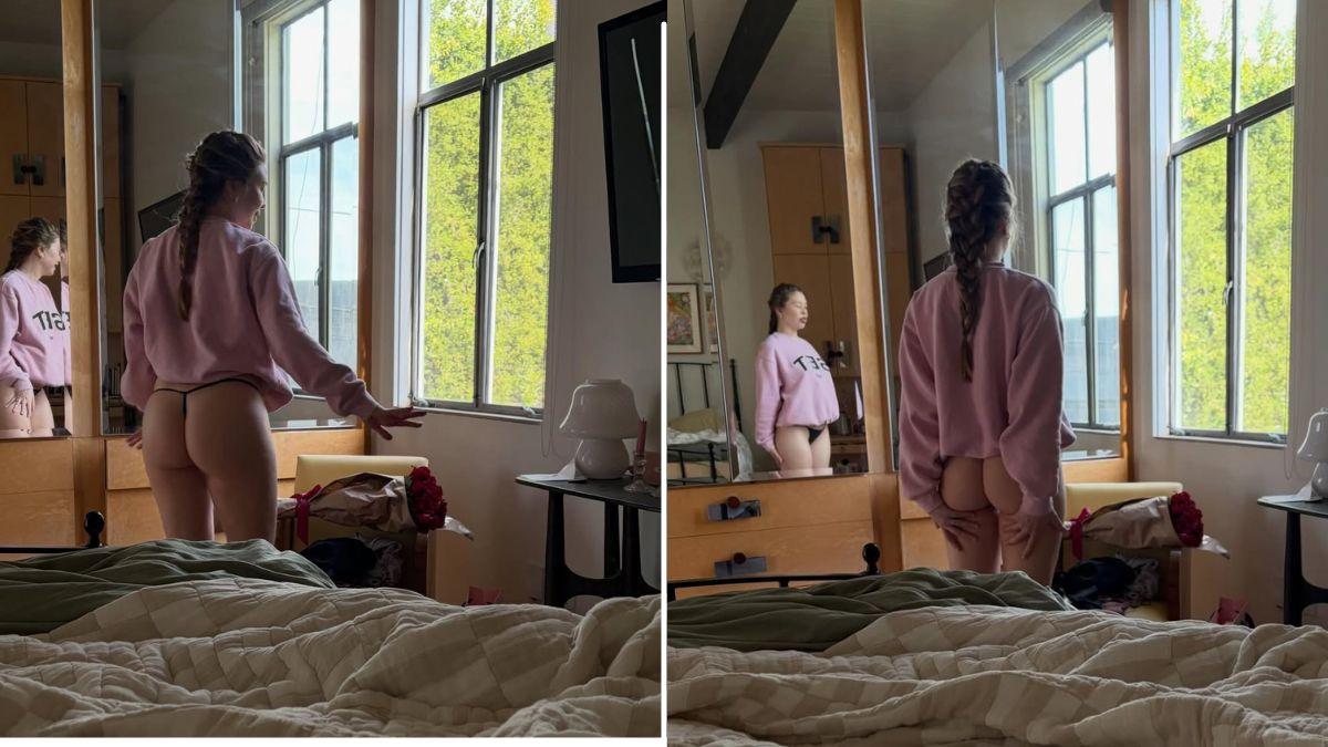 image of Gabby Windey showed off her butt in new thong from her wife, Robby Hoffman.