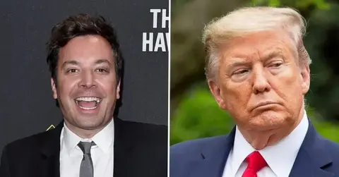 jimmy fallon roasts donald trump doesnt notice beautiful womenpp