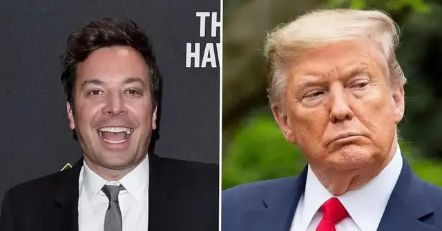 jimmy fallon roasts donald trump doesnt notice beautiful womenpp