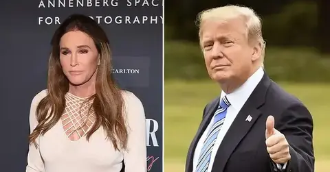 Split photo of Caitlyn Jenner and Donald Trump