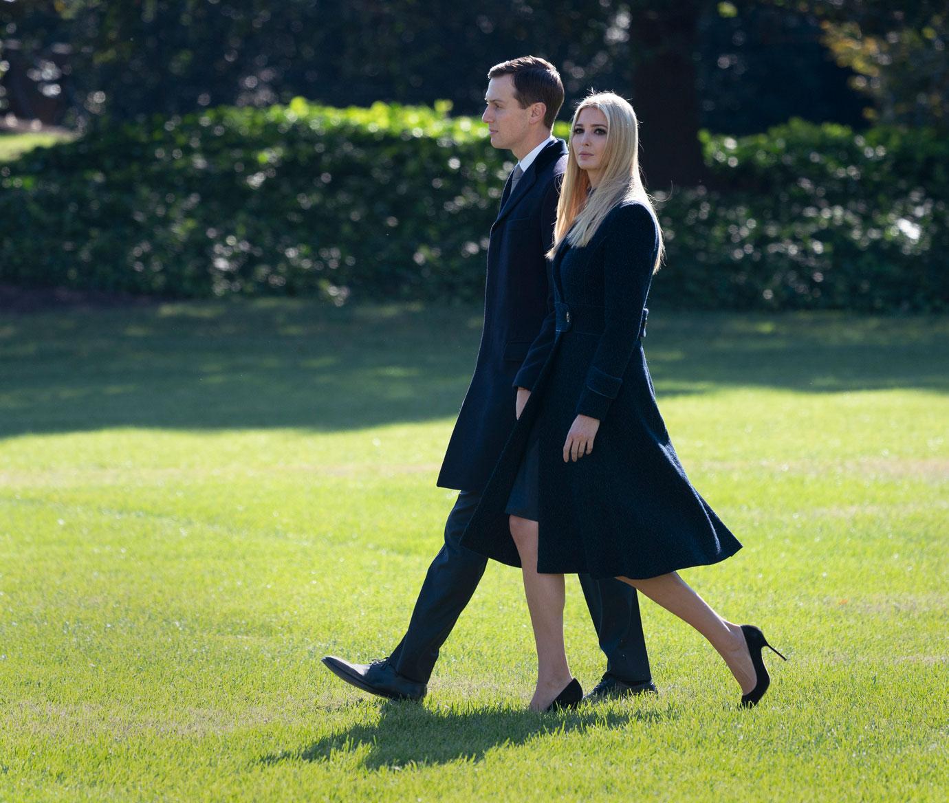 United States President Donald J. Trump and First Lady Melania Trump depart The White House in Washington, DC, headed to Pittsburgh, PA to meet with members of the local Jewish community after a recent shooting at a synagogue