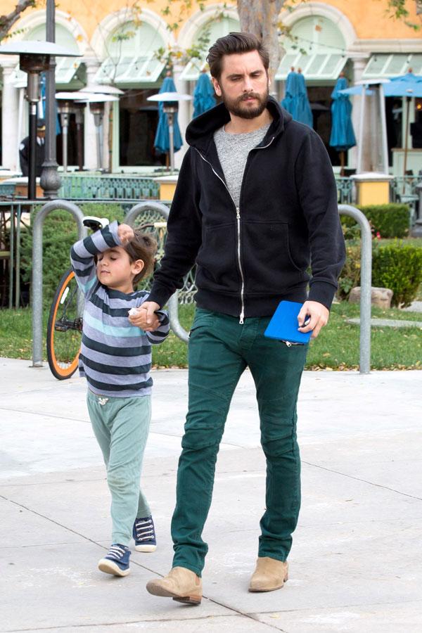 scott disick mason spend time together