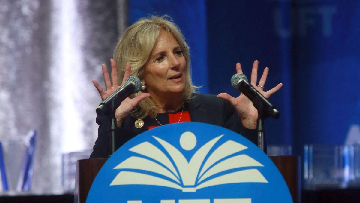 Image of Jill Biden teased Joe Biden after he suffered a major health scare.