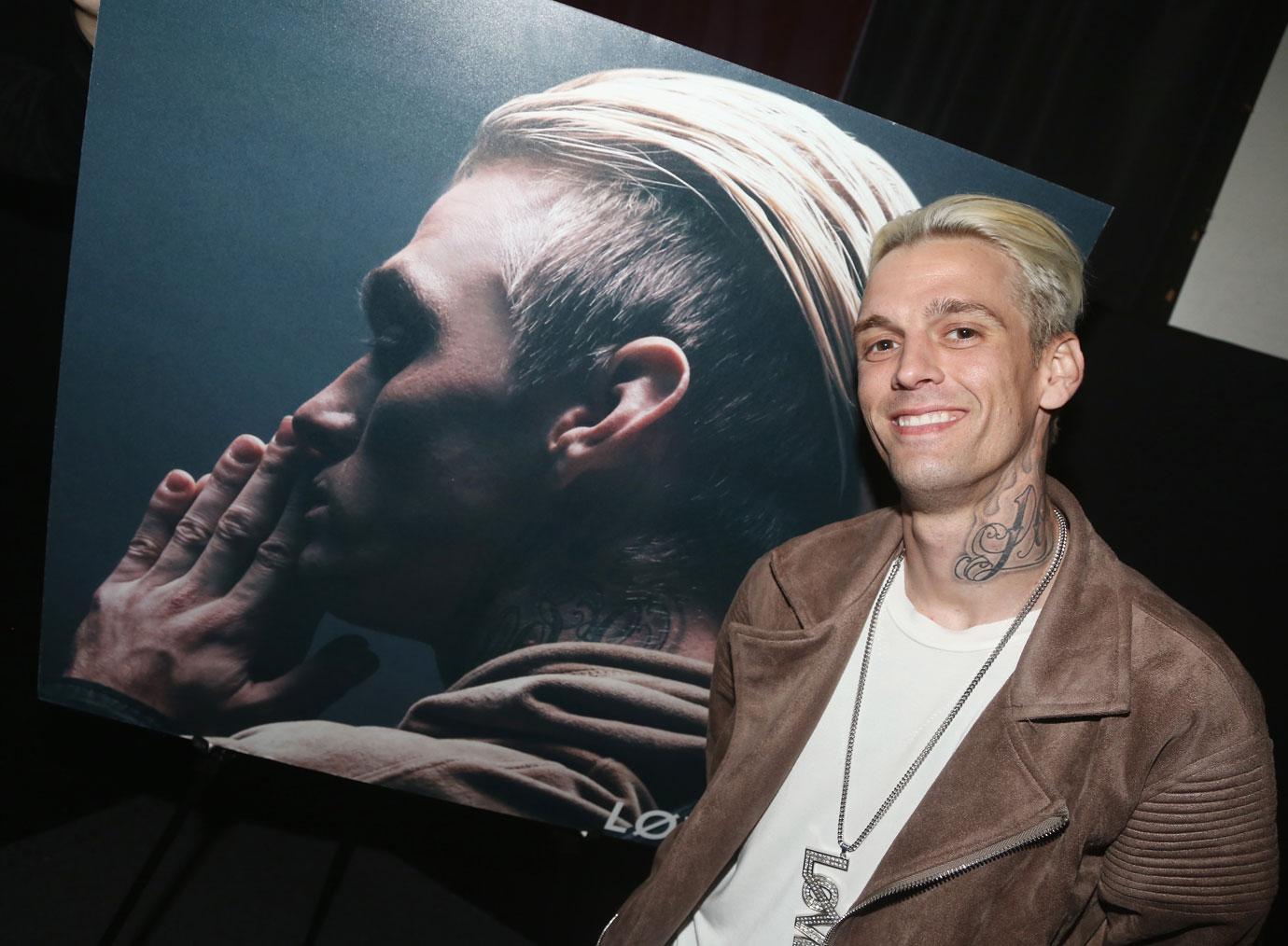 Aaron Carter Hand Print Ceremony