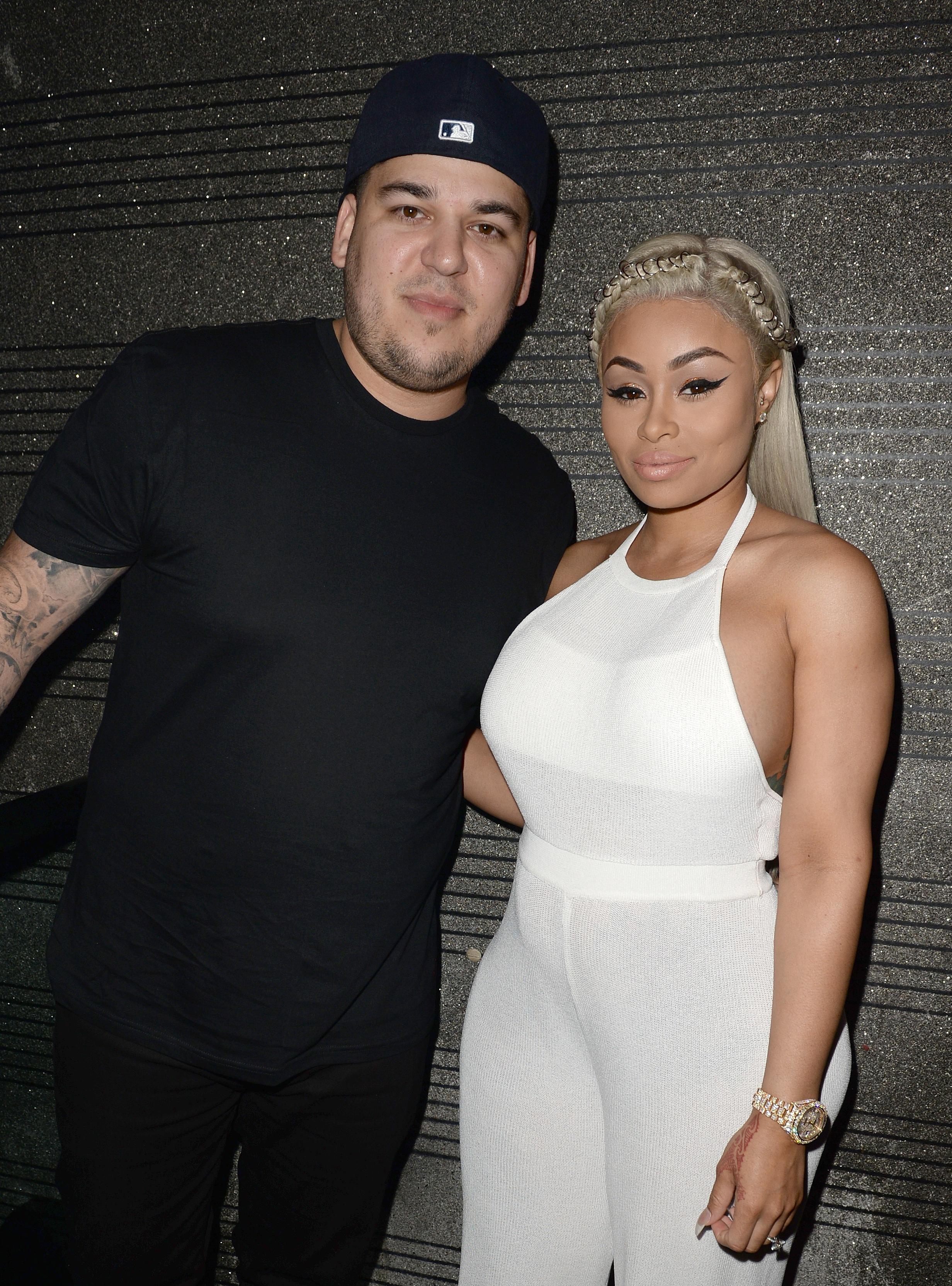 Birthday girl and Expectant mother Blac Chyna Celebrate her birthday at G5ive Strip Club with fiancé Rob Kardashian