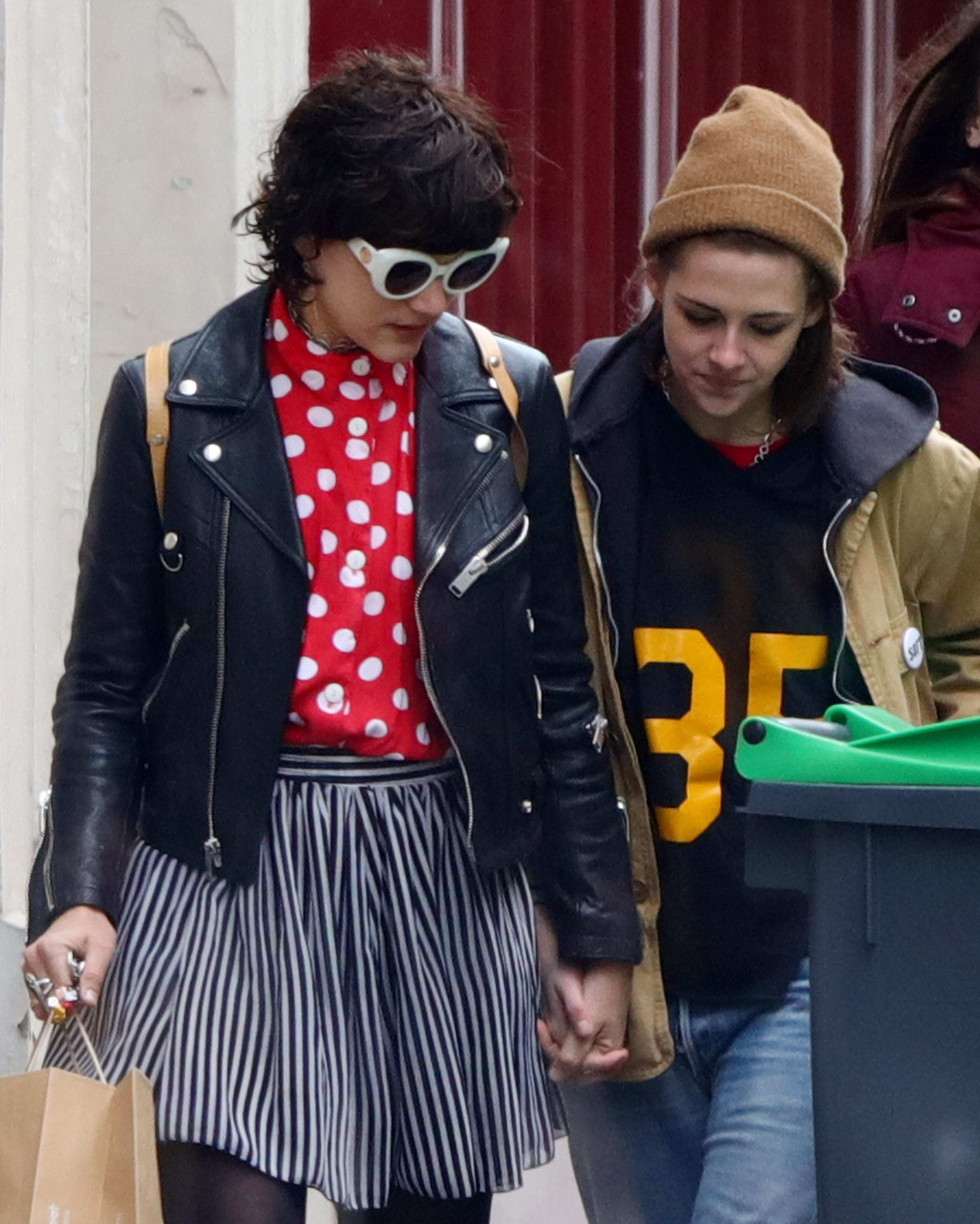 Kristen Stewart spotted out with her girlfriend Stephanie Sokolinski A.K.A SoKo during a romantic stroll around Paris