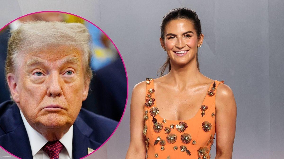 Composite photo of Donald Trump and Kaitlan Collins.