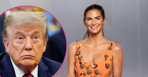 Composite photo of Donald Trump and Kaitlan Collins.