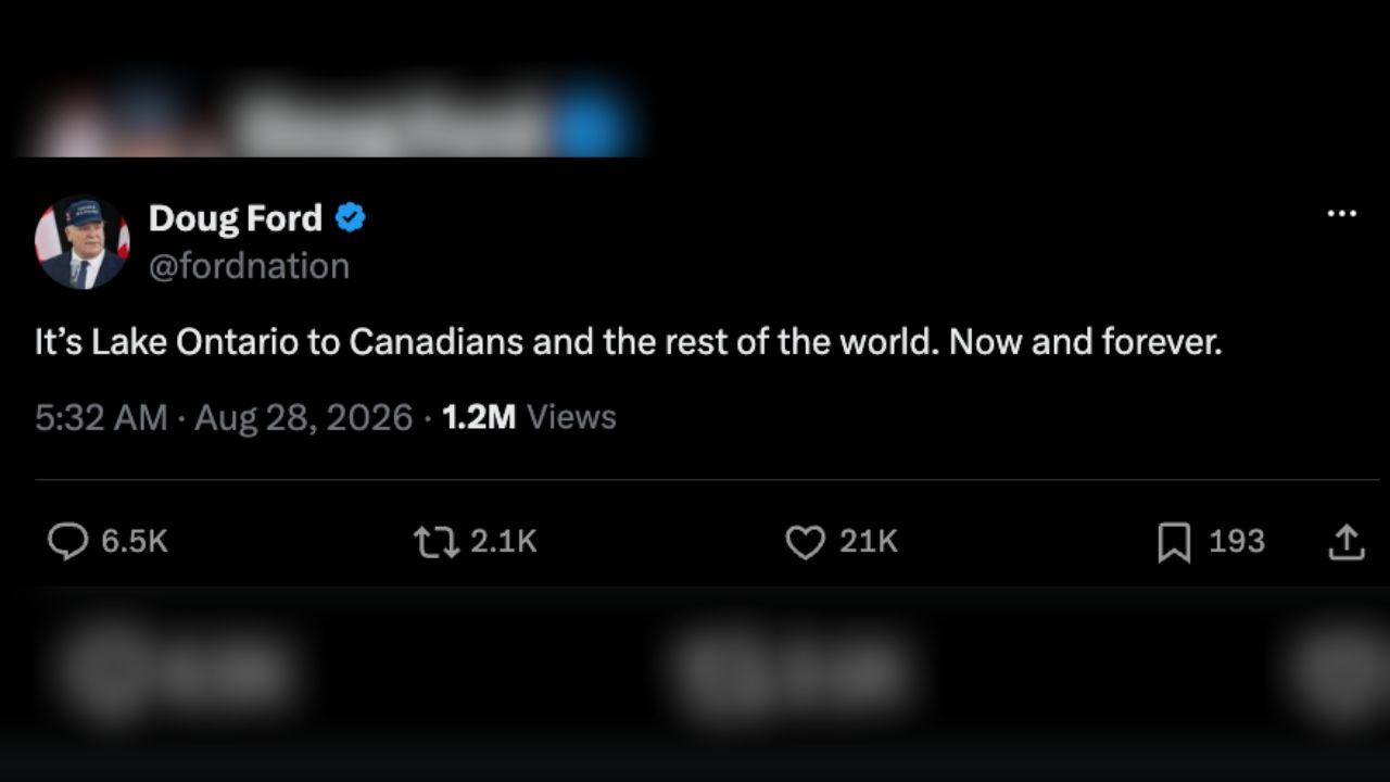 Image of Canadian leaders rejected the proposed ‘Lake America’ name.