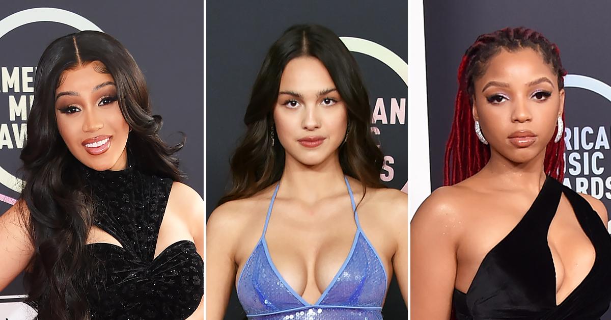 Stars Show Off Their Stylish Sides On 2021 AMAs Red Carpet Pics