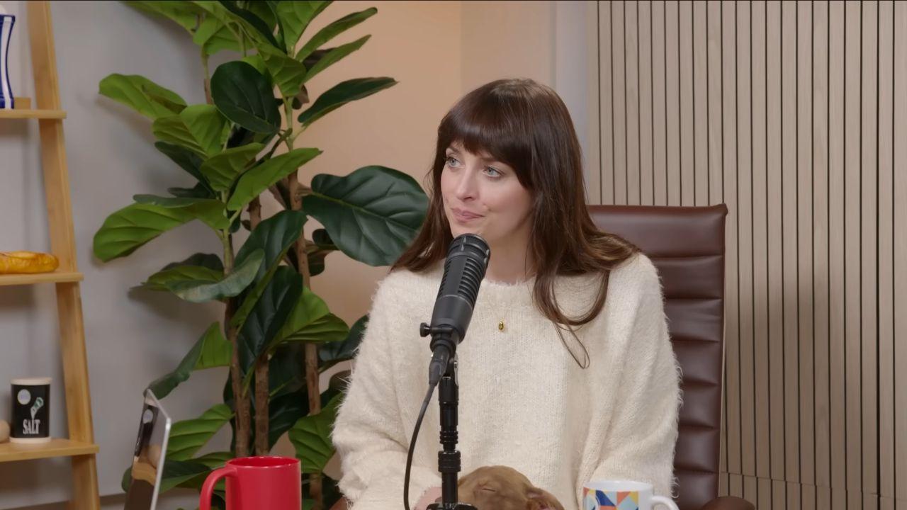 image of Dakota Johnson joked that she ‘doesn't need to psych’ herself up before filming intimate scenes.