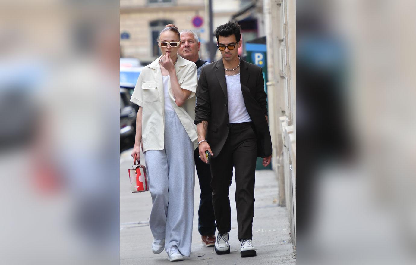 sophie turner and joe jonas during paris fashion week