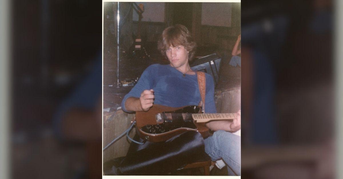 image of Jon Bon Jovi feels nostalgic as he looks back on his younger self.