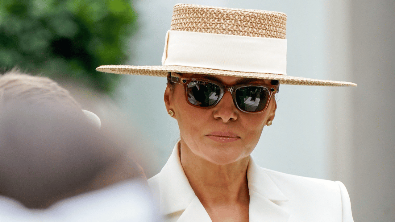 photo of Melania Trump skipped Lindsey Graham's funeral.