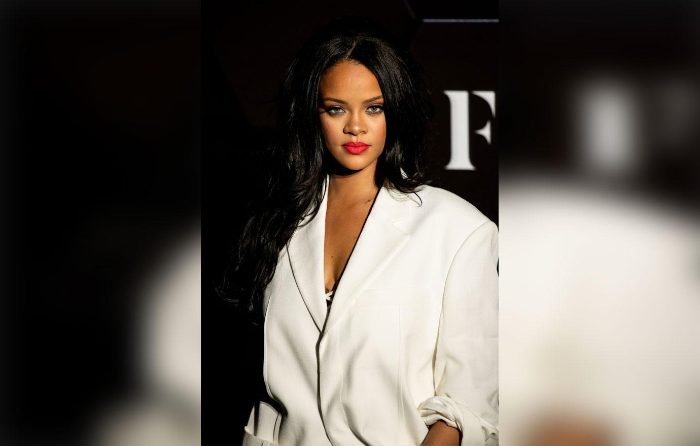 Rihanna White Blazer Shades Jay-Z Super Bowl Halftime Performance 'Vogue'