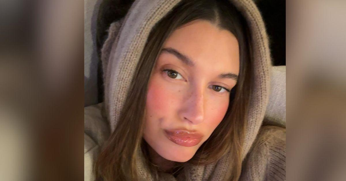 hailey bieber shares new photo bump