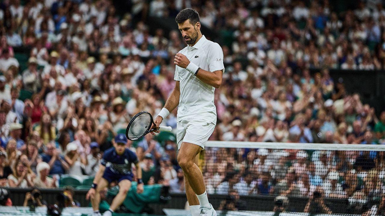 Image of Novak Djokovic considered retiring from the match early before finding enough momentum to continue competing.