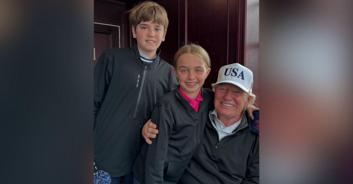 photo of Spencer Trump, Chloe Trump and Donald Trump