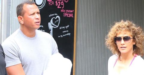 *EXCLUSIVE* Jennifer Lopez and Alex Rodriguez get in a gym session together in New York