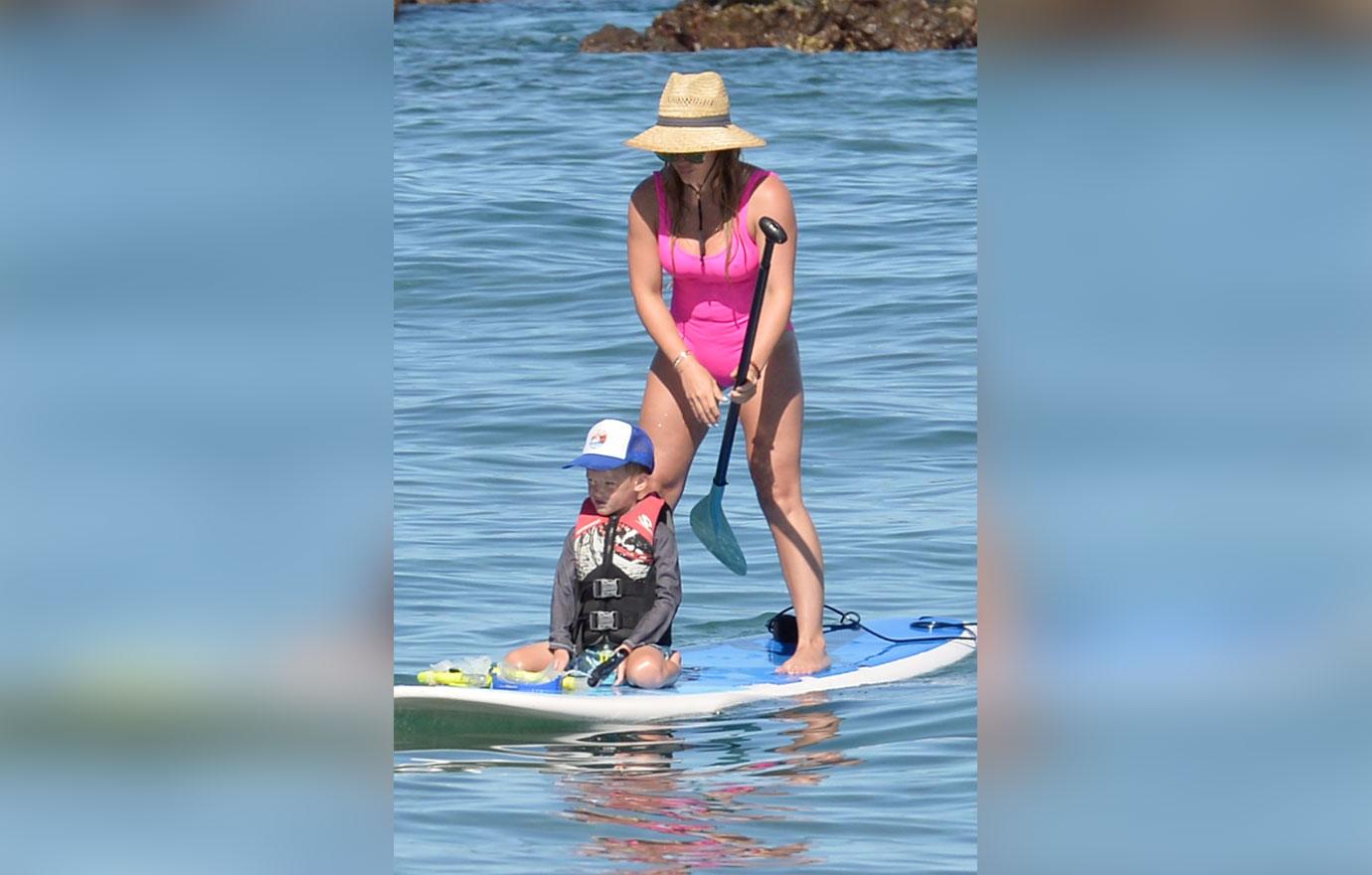 Hilary Duff Son Paddleboarding Photos 04