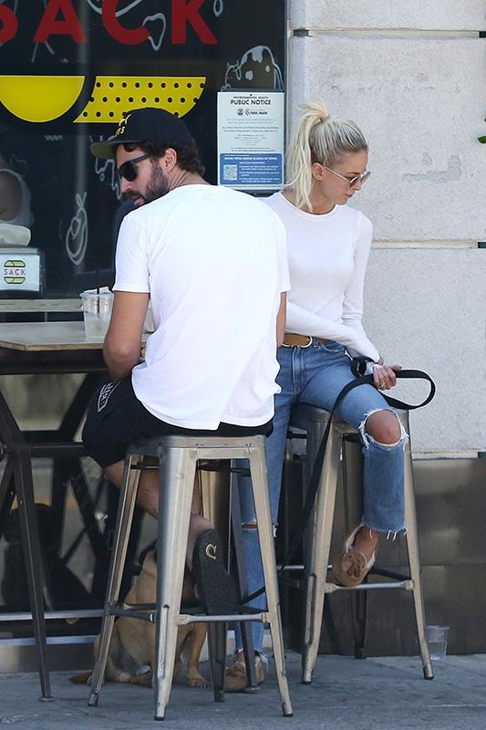 *EXCLUSIVE* Brody Jenner and his fiancee Kaitlynn Carter look casual as they grab lunch