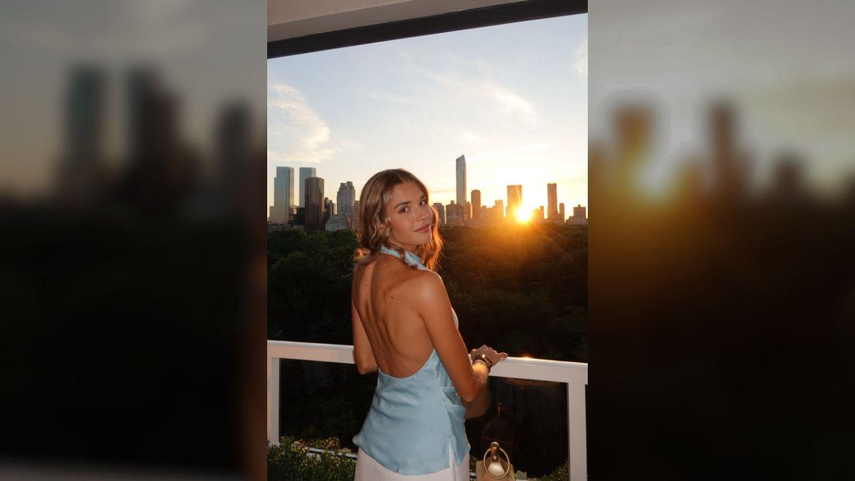 Photo of Kai Trump took advantage of the gorgeous New York City skyline.