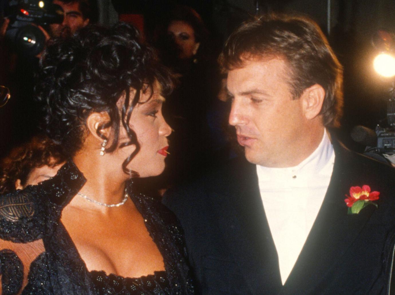 whitney houston celebrities speak kevin costner