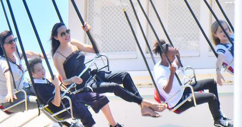 angelina jolies sweetest moments with her  kids