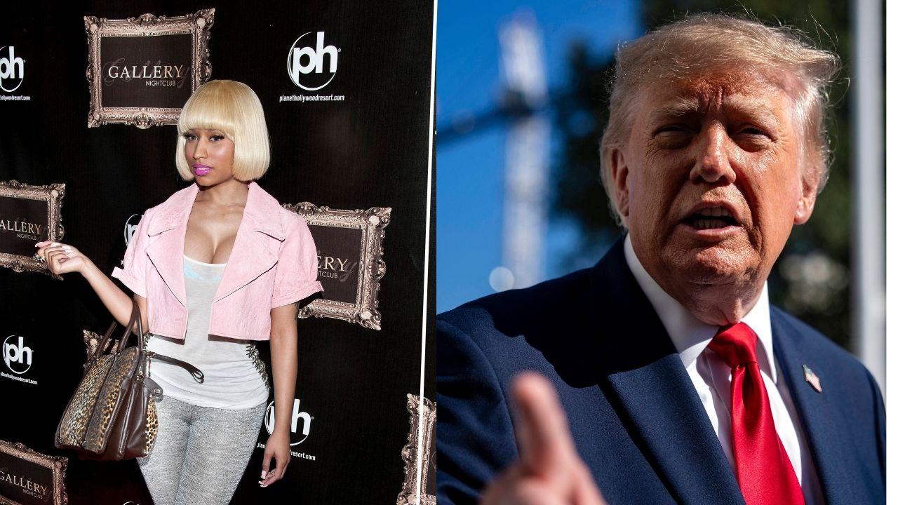 split of Nicki Minaj, Donald Trump
