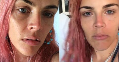 Busy phillips dyes hair pink birthday pics