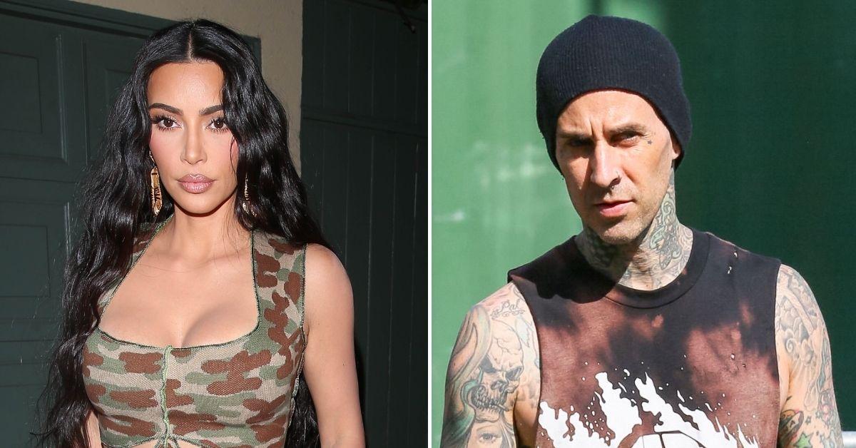 kim kardashian denies hooking up travis barker false narrative kourtney kardashian