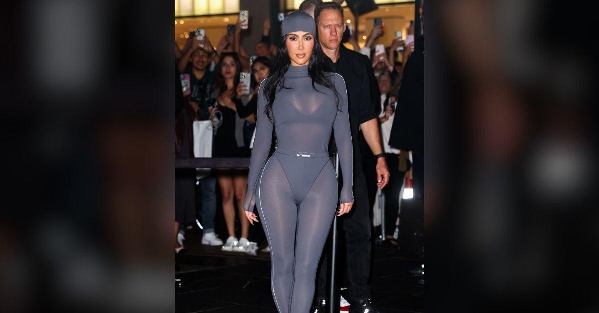 Photo of Kim Kardashian slammed rumors that she hooked up with Travis Barker.