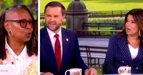 Composite photo of Whoopi Goldberg, J.D. Vance and Ana Navarro