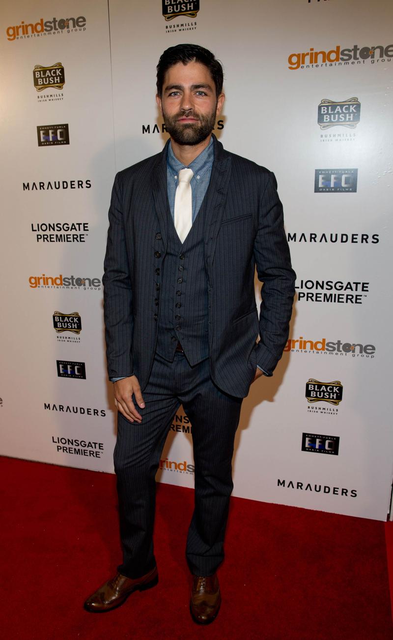 Adrian Grenier attends the Marauders premiere presented by Bushmills Black Bush at the Chinese Theatre Hollywood